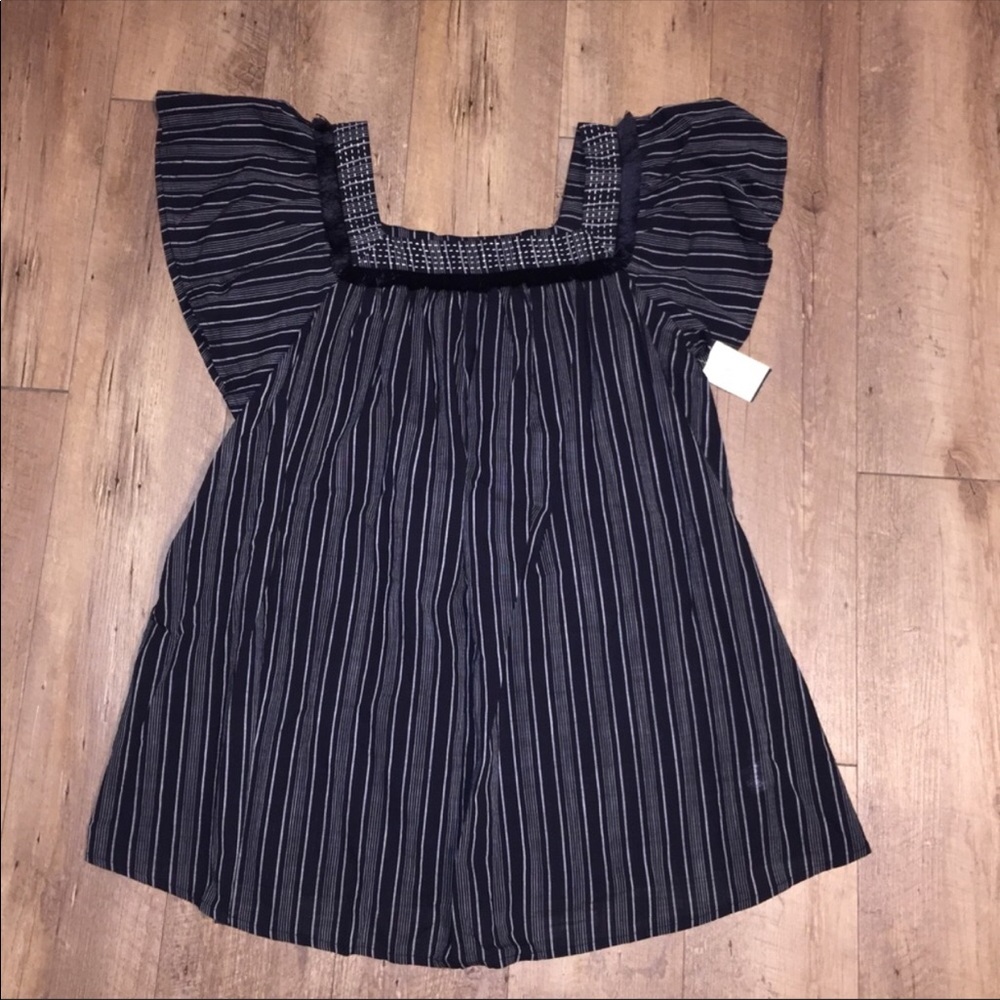 Maternity fringe top